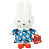 ミッフィー miffy maruko meets miffy ぬいぐるみ ぬいぐるみ ホワイト　ブルー