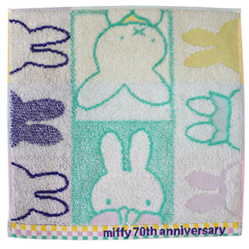 ミニタオル
[Blue/historyならび]
(miffy 70th)
