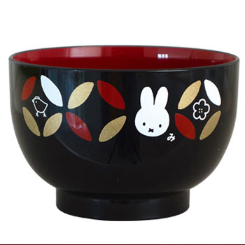 塗汁椀
[黒]
(ミッフィー七宝紋)