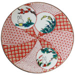 小皿
[赤絵]
(ミッフィー九谷焼)