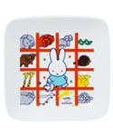 スクエア小皿
[ホワイト]
(miffy and Animals)