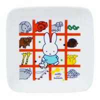 スクエア小皿
[ホワイト]
(miffy and Animals)