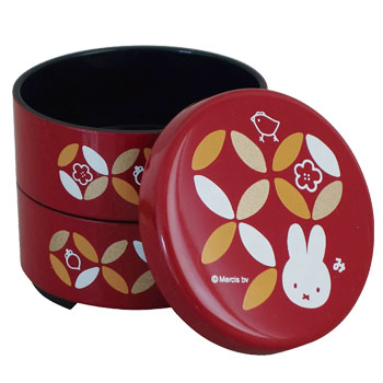 ミニお重
[赤]
(ミッフィー七宝紋)