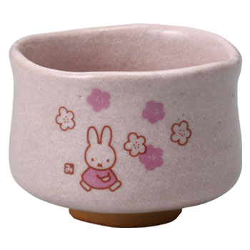 美濃焼抹茶碗
[姫志野]
(ミッフィー抹茶碗シリーズ)