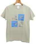Tシャツ
[灰青・4マス/XSサイズ]
(miffy×鳥獣戯画)