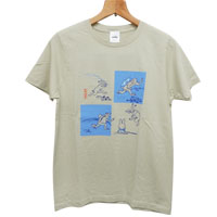 Tシャツ
[灰青・4マス/XSサイズ]
(miffy×鳥獣戯画)