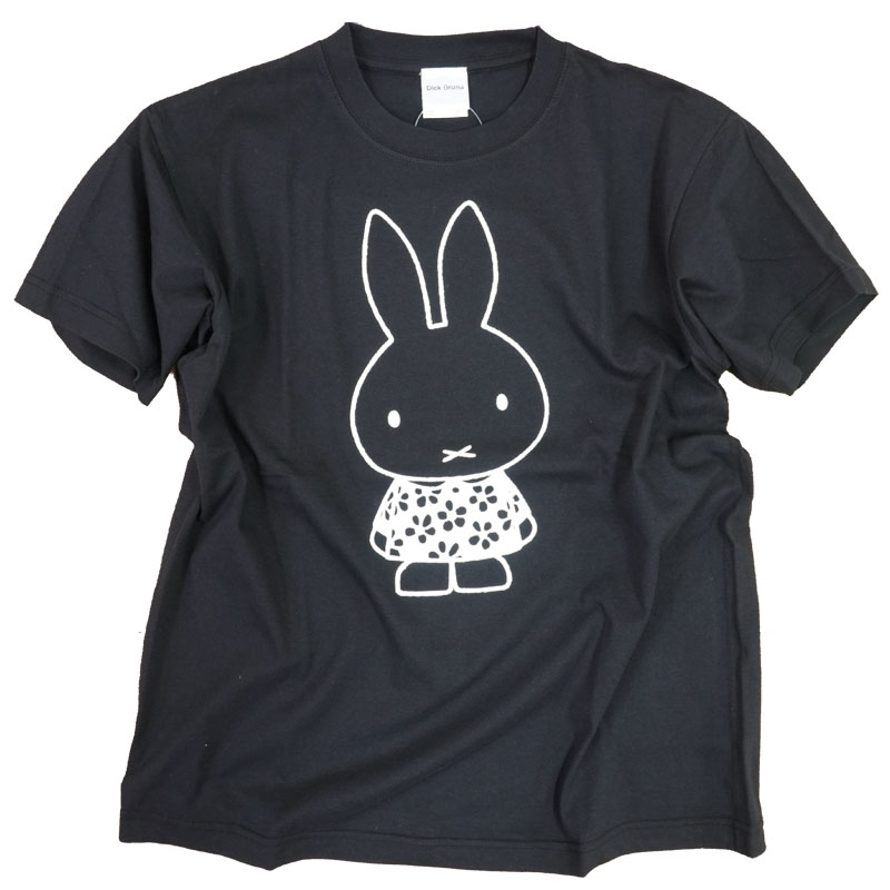ディックブルーナオフィシャルショップ ブルーナ ブルーナ オーガニックtシャツ Bk ブラック 花柄ドレスミッフィー ディックブルーナオフィシャルショップ ブルーナ ブルーナ オーガニックtシャツ Bk ブラック 花柄ドレスミッフィー
