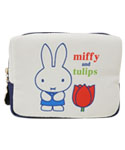 スクエアミニポーチB
[navy/651B]
(miffy and tulips)