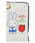 フラットマルチポーチB
[navy/652B]
(miffy and tulips)