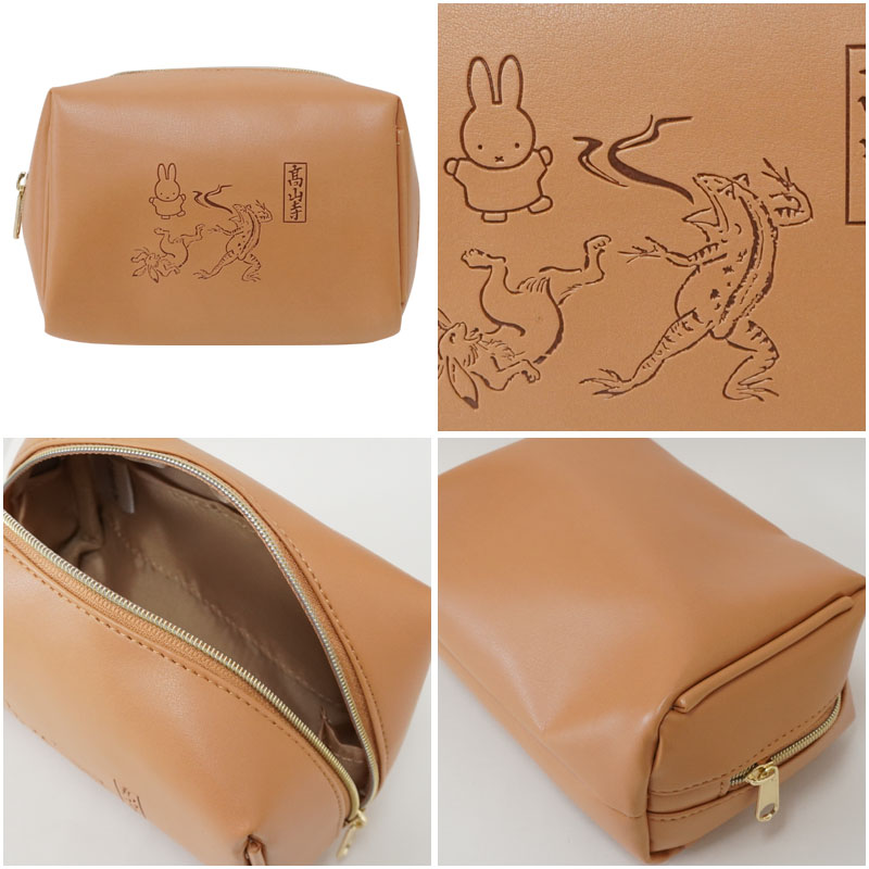 ディックブルーナオフィシャルショップ ブルーナ×ブルーナ / ミニポーチ [勝敗] (miffy×鳥獣戯画)