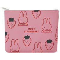 フラットポーチ
[ピンク/BB23-5]
(miffy strawberry)