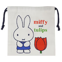 巾着袋S
[navy/650B]
(miffy and tulips)