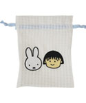 刺繍巾着
[ブルー/フェイス]
(miffy meets maruko)