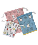 巾着3枚セット
(miffy bloom)