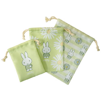 巾着3枚セット
[GR]
(pistachio & lavender)