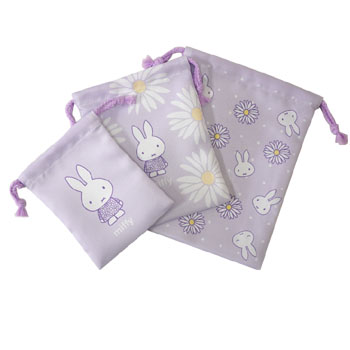 巾着3枚セット
[PU]
(pistachio & lavender)