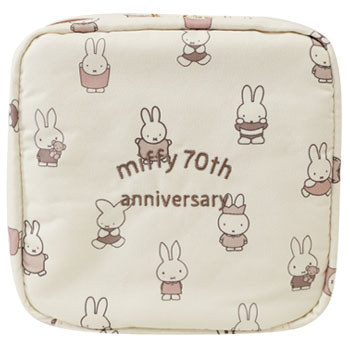 スクエアポーチ
[70周年ヒストリー]
(miffy 70th)