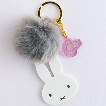 ファー付きアクリルキーホルダー
[BM-456/gray]
(BasicLine)