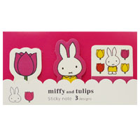 ダイカット付箋A
[pink/654A]
(miffy and tulips)