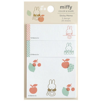 スティッキーメモ
[BM-391/fruits]
(COLOR & SHAPE)