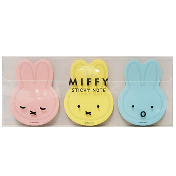 クリアケース
ダイカット付箋
[tonedown/BW25-19]
(miffy face)