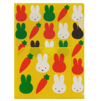 A5クリアホルダー
[3ポケ yellow/624B]
(miffy carrot)