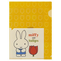 A5クリアホルダーB
[3ポケ yellow/645B]
(miffy and tulips)