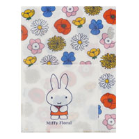 A5クリアホルダーA
[3ポケ white/707A]
(Miffy Floral)