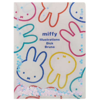 スパンコール入クリアホルダー
[A5 white/BA25-16]
(オーロラシリーズ)