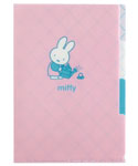 A5ポケットクリアファイル
[pink・BM-491/flower]
(with miffy)