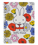 A6リングノート
[white/BS22-7]
(Miffy Floral)