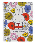A6リングノート
[white/BS22-7]
(Miffy Floral)