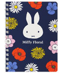 A6リングノート
[navy/BS22-8]
(Miffy Floral)