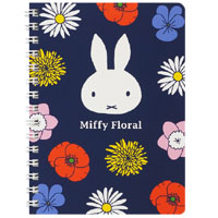 A6リングノート
[navy/BS22-8]
(Miffy Floral)