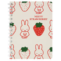 A6リングノート
[white/BS23-11]
(miffy strawberry)