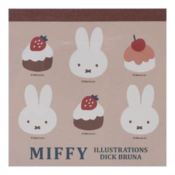 スクエアメモ
[シール付/BS26-18]
(sweets)