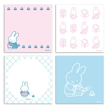 メモパッド・スクエア
[pink・BM-471/flower]
(with miffy)