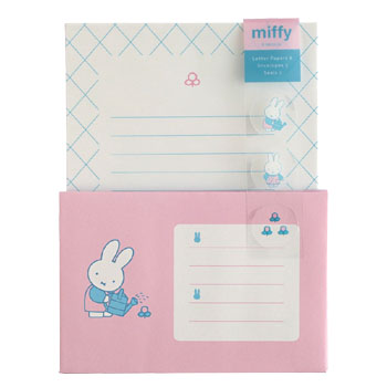 レターセット
[pink・BM-479/flower]
(with miffy)